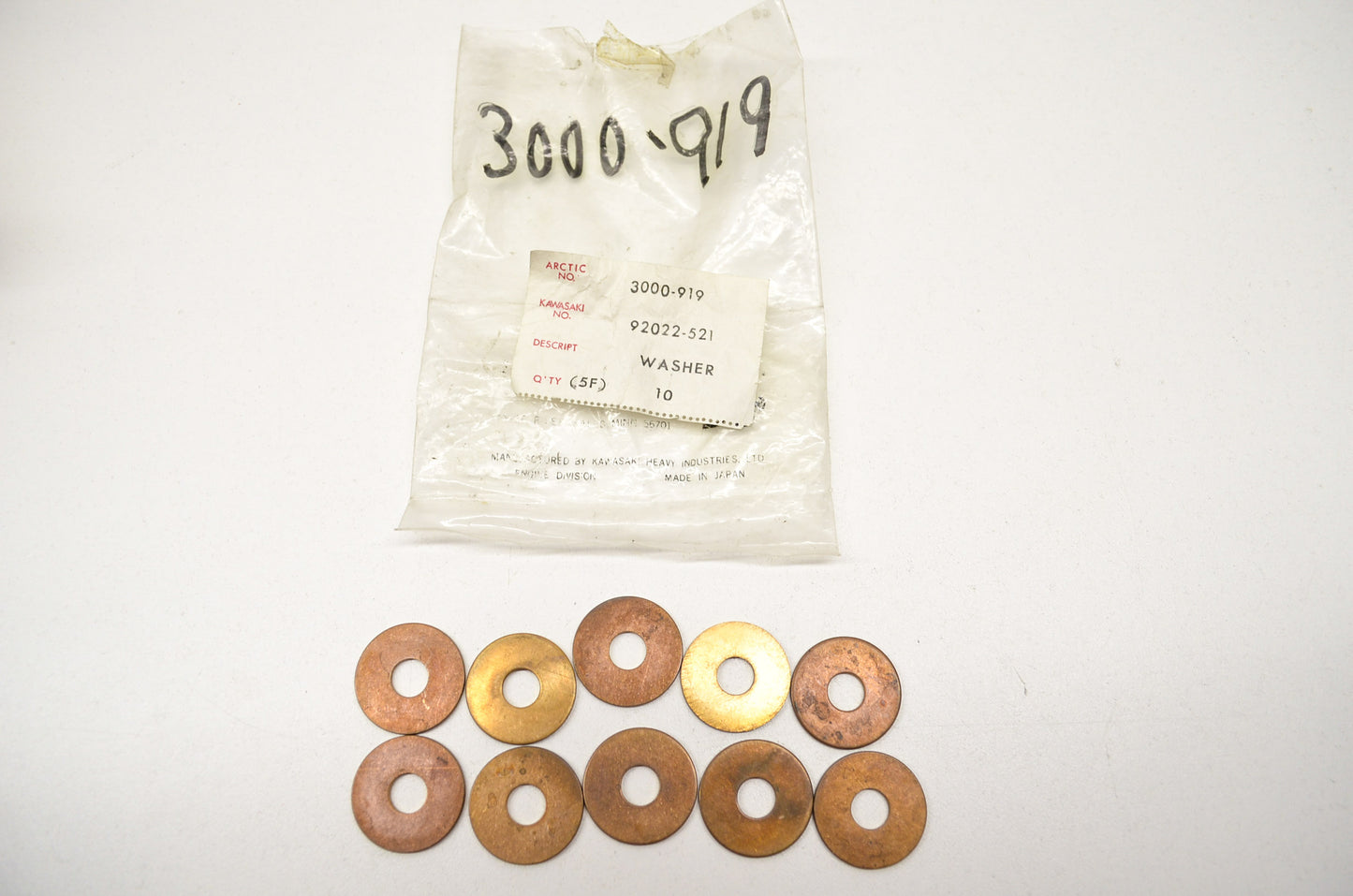 New OEM Arctic Cat Washers QTY 10 74 El Tigre 75 Cheetah Jag Pantera NOS