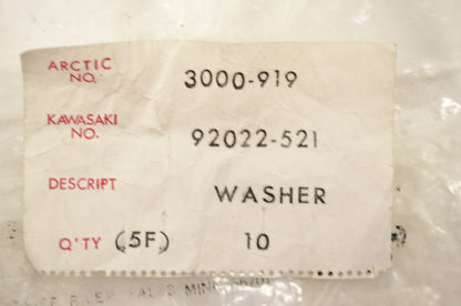 New OEM Arctic Cat Washers QTY 10 74 El Tigre 75 Cheetah Jag Pantera NOS