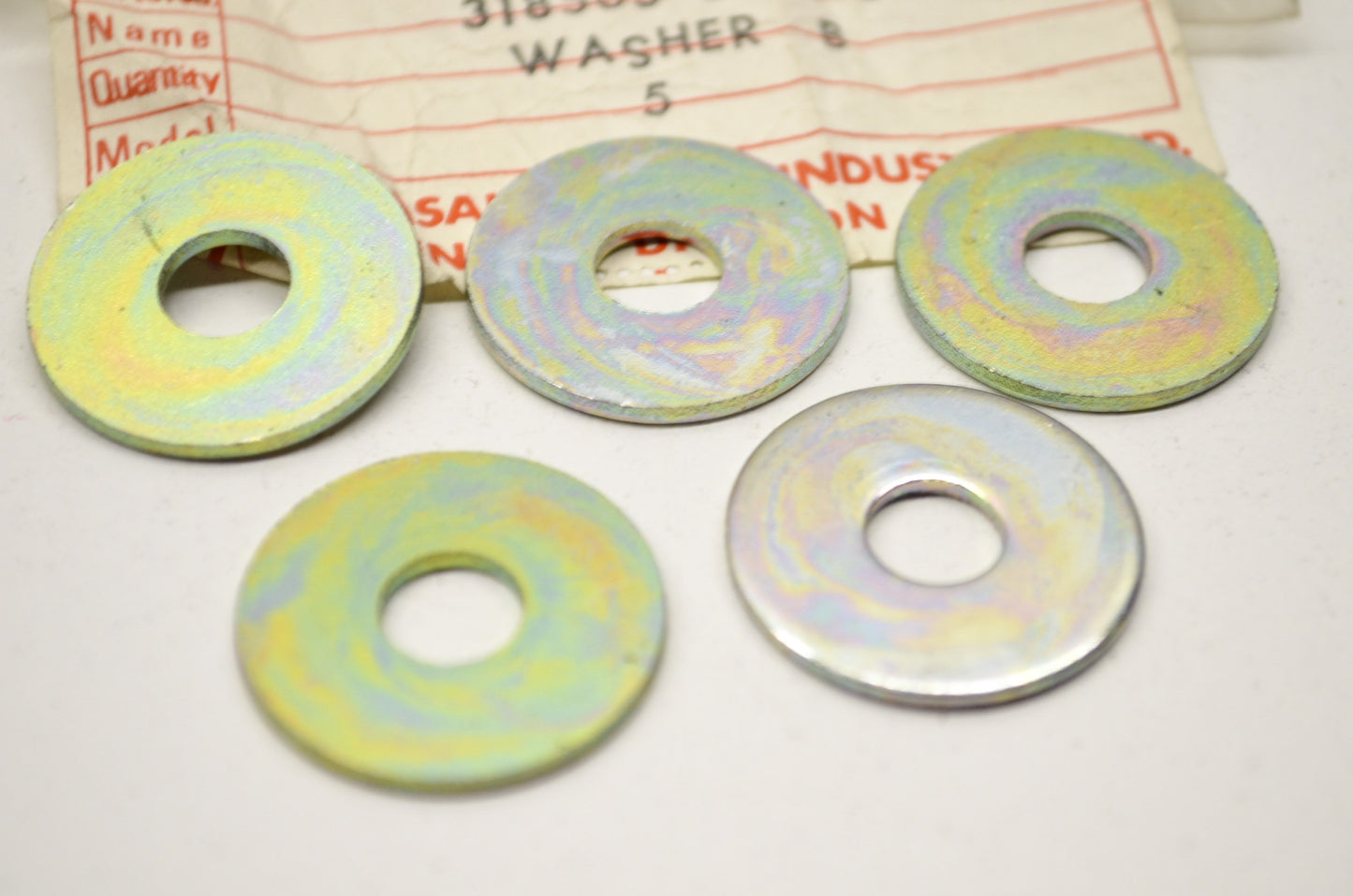 New OEM Kawasaki 3000-031, 318505-3442-00 Washer QTY 5 NOS