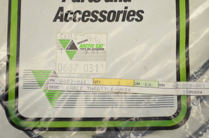 OEM Arctic Cat 0687-031 Throttle Cable VM34 NOS