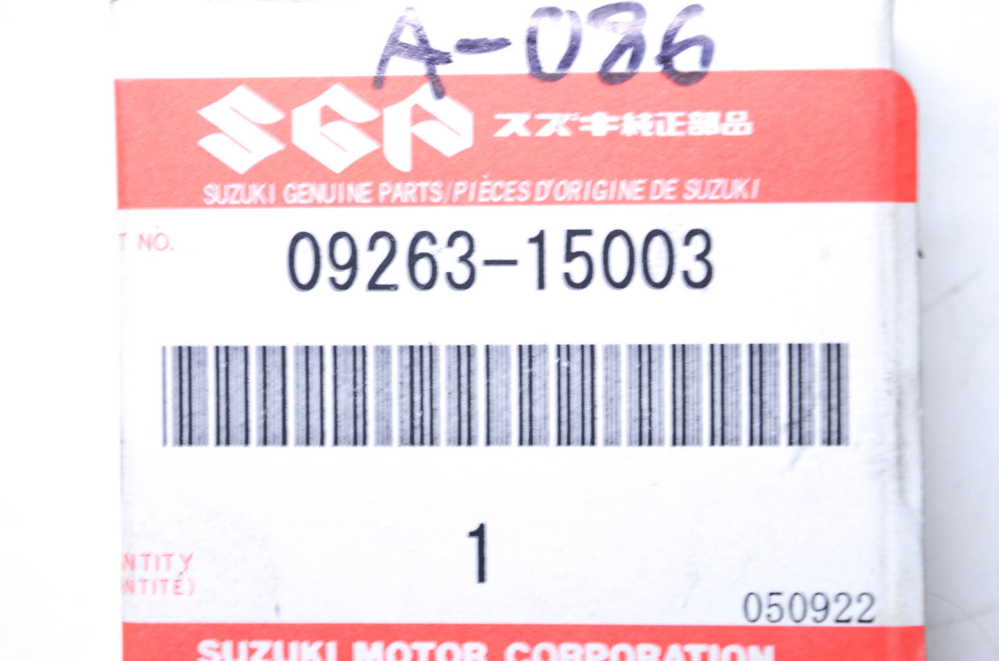 OEM Suzuki 09263-15003 15x28x2 Bearing NOS