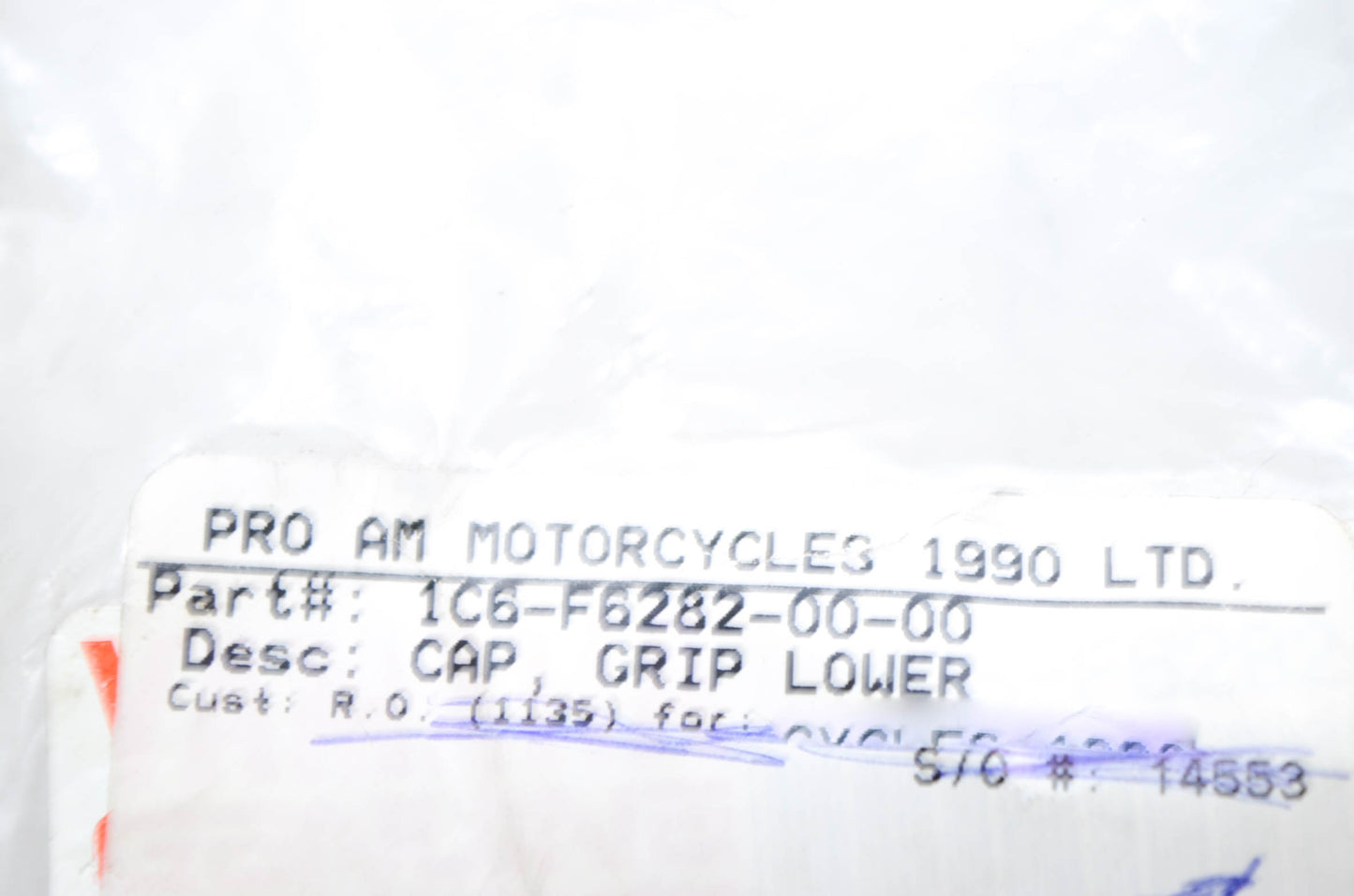 OEM Yamaha 1C6-F6282-00-00 Grip Lower Cap NOS