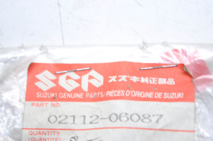 OEM Suzuki 02112-06087 Cross Screw 6x8 Qty 2 NOS