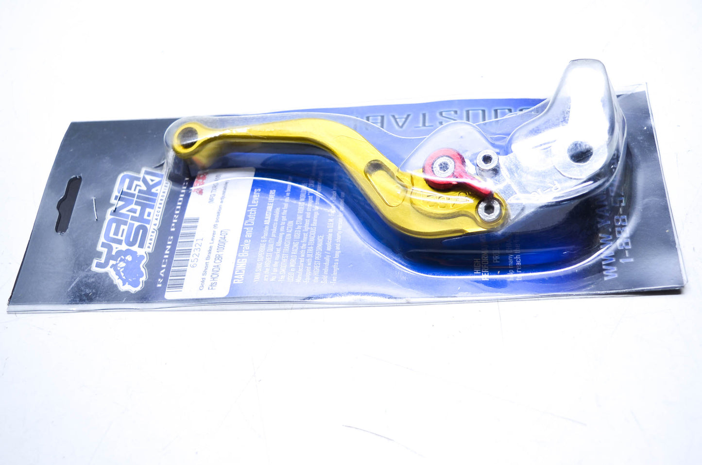 Yana Shiki TXRG-A16, 652321 Honda Gold Short Adjustable Brake Lever NOS