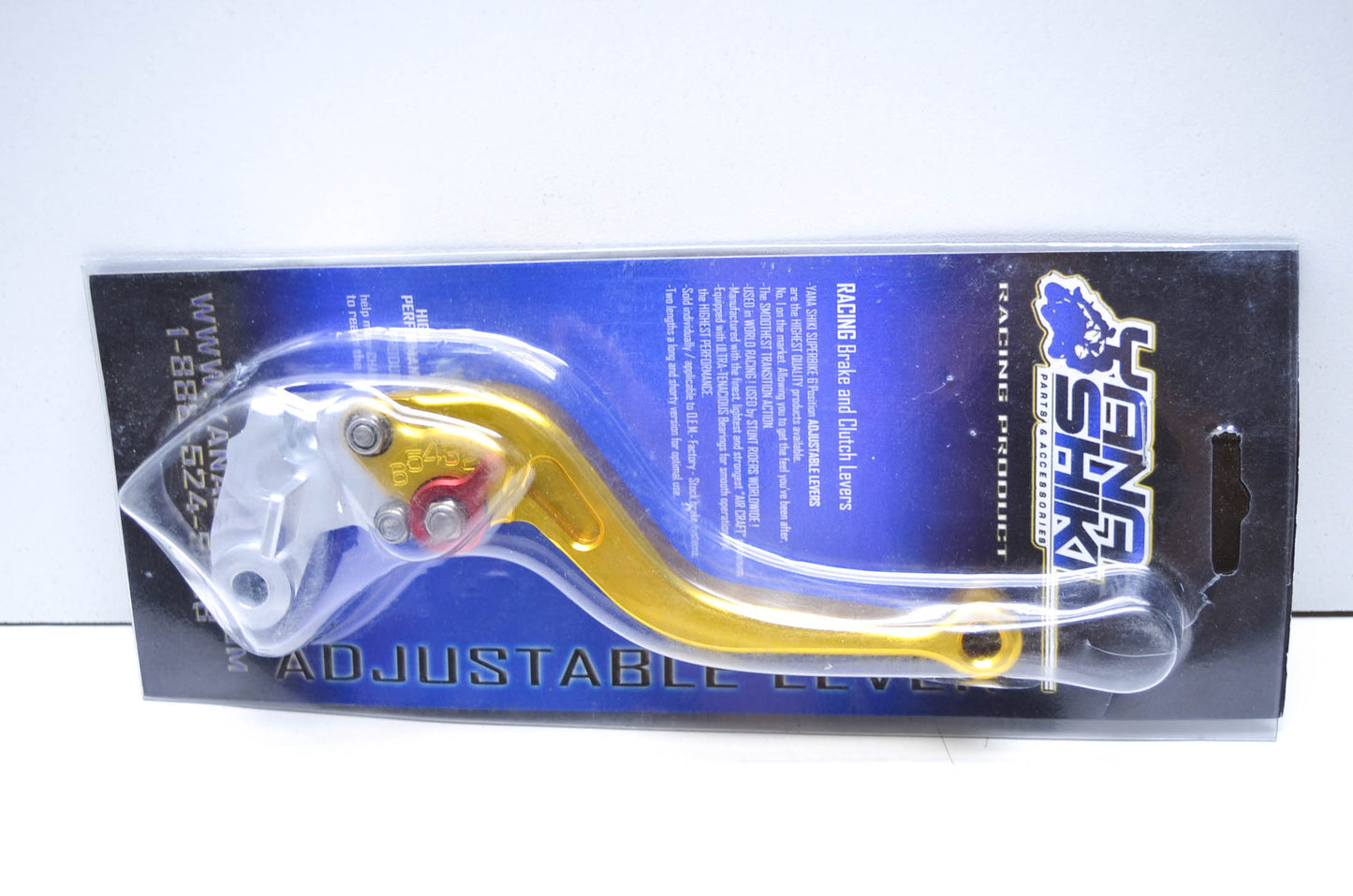 Yana Shiki TXLG-A15, 65-2251 Honda Gold Short 6 Position Adjustable Clutch Lever