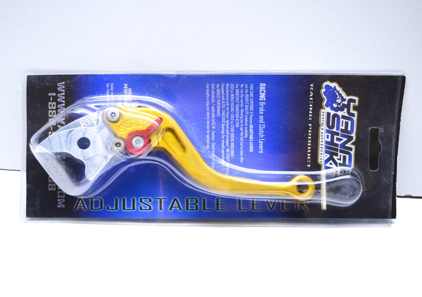 Yana Shiki TXRG-A15, 65-2320 Honda Gold Short 6 Position Adjustable Brake Lever