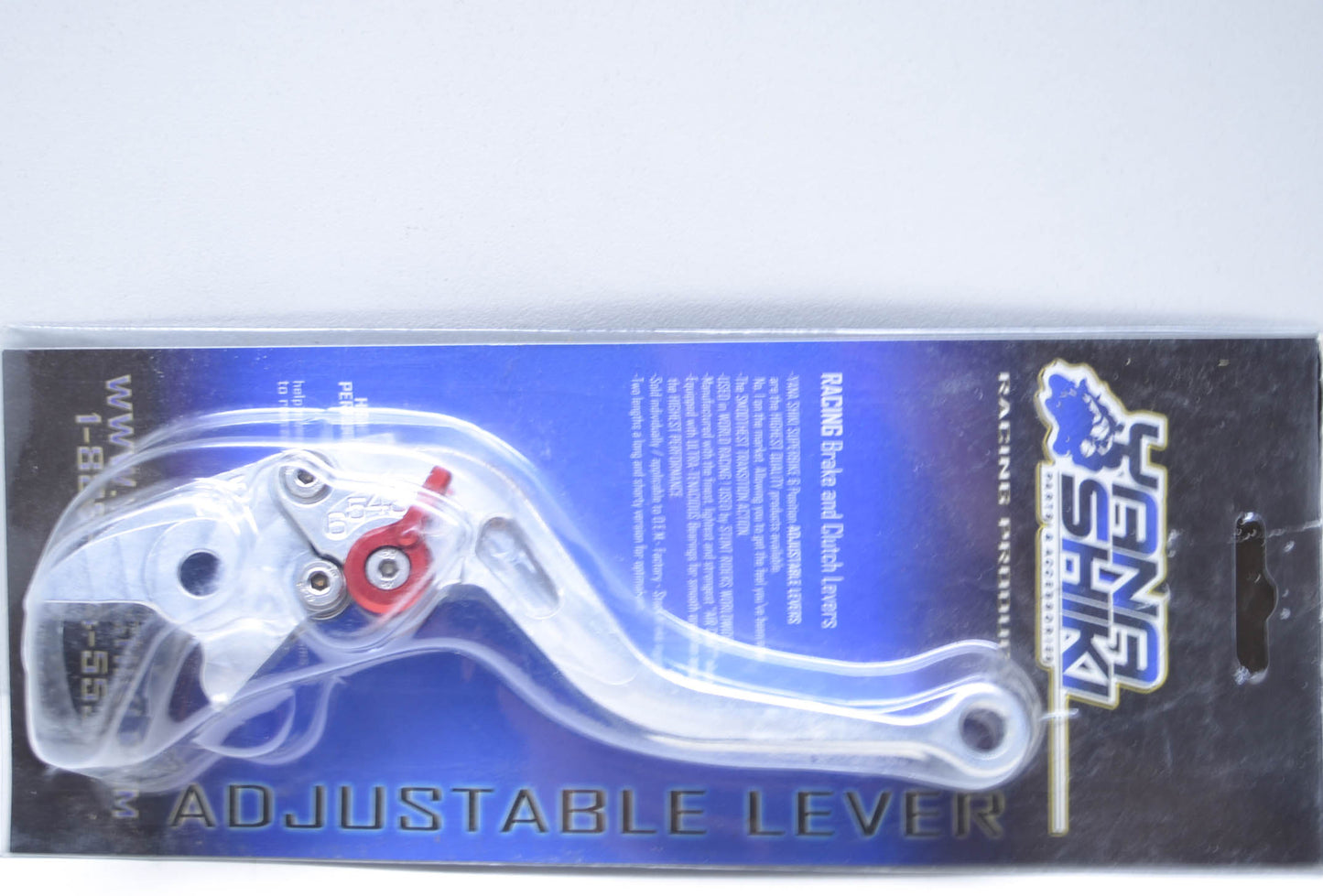 Yana Shiki TXRS-A15, 652336 Honda Silver Short 6 Position Adjustable Brake Lever