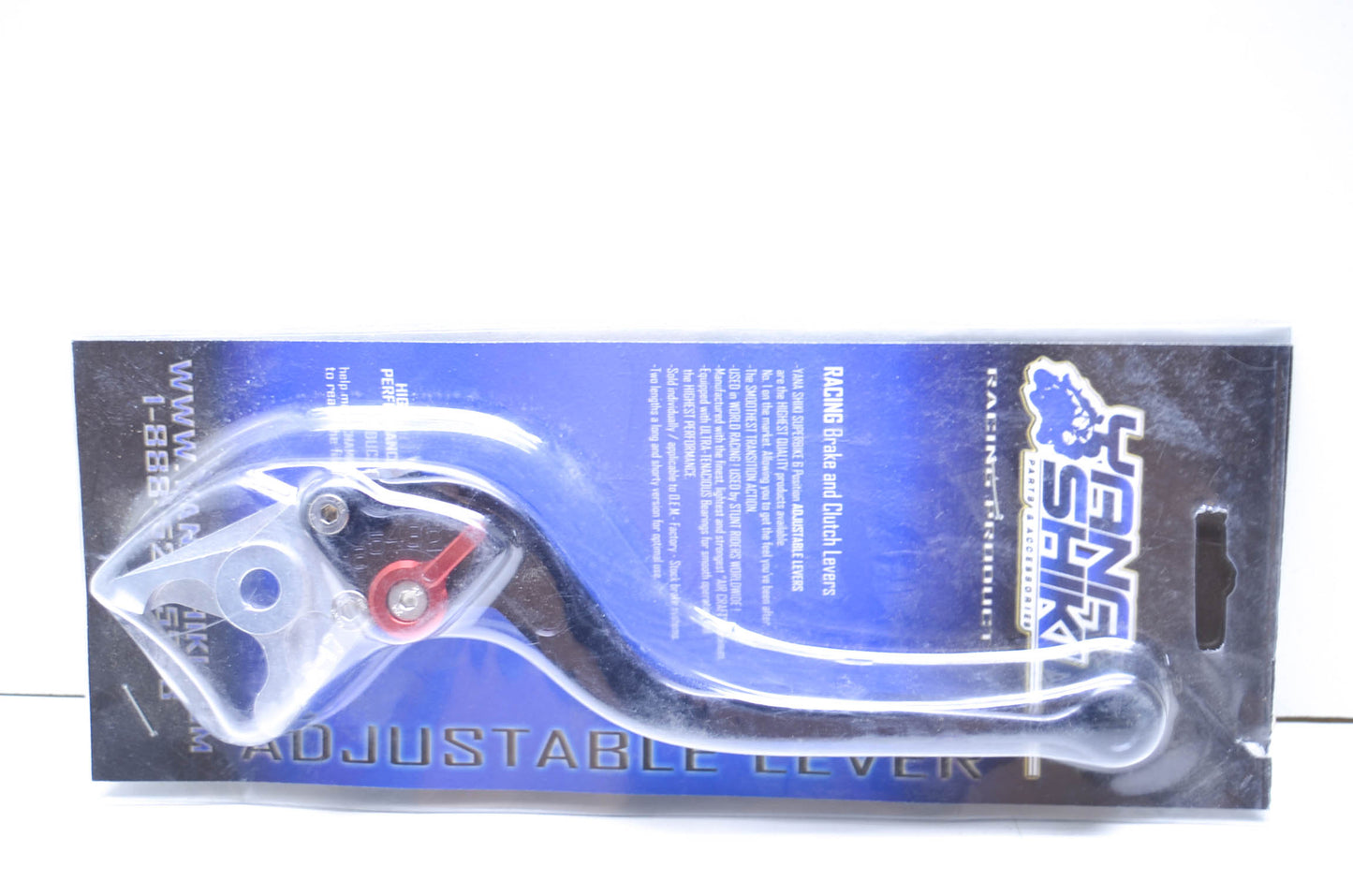Yana Shiki TXRBK17, 65-2283 Black Long 6 Position Adjustable Brake Lever NOS