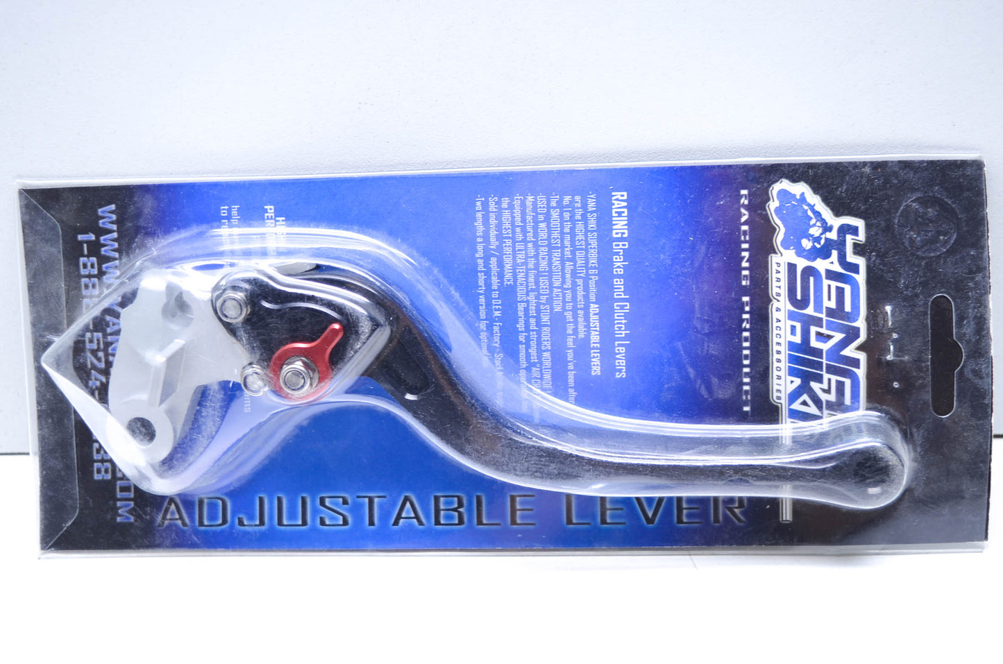 Yana Shiki TXLBK15, 652201 Honda Black Long 6 Position Adjustable Clutch Lever N