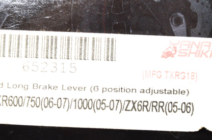 Yana Shiki TXRG18, 652315 Suzuki Kawasaki Gold Long 6 Position Adjustable Brake