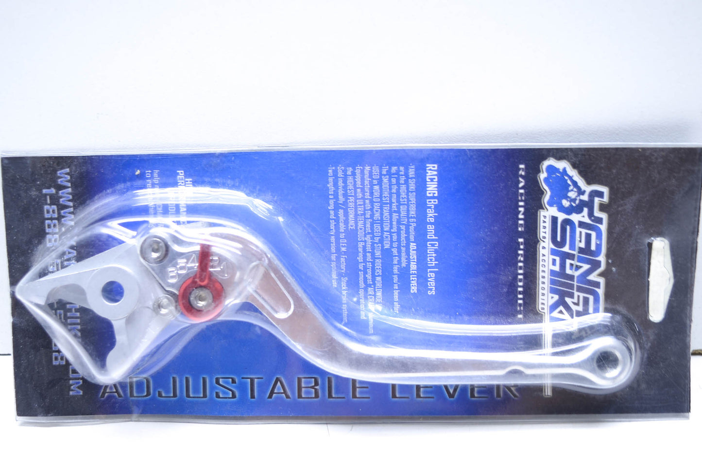 Yana Shiki TXRS17, 652330 Silver Long 6 Position Adjustable Brake Lever NOS