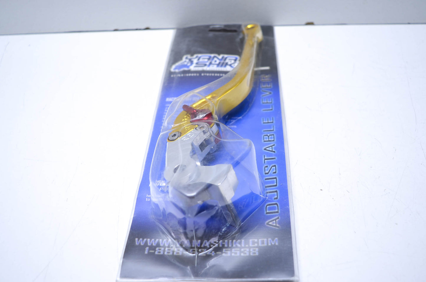 Yana Shiki TXRG21, 652318 Kawasaki Gold Long 6 Position Adjustable Brake Lever N