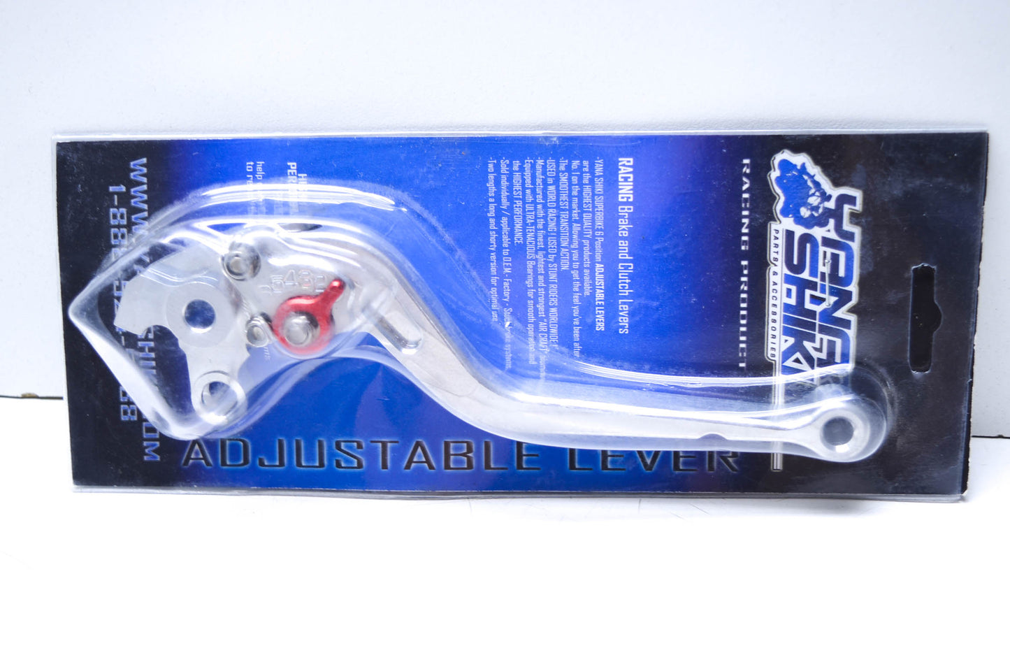 Yana Shiki TXLS16, 652262 Honda Silver Long 6 Position Adjustable Clutch Lever N