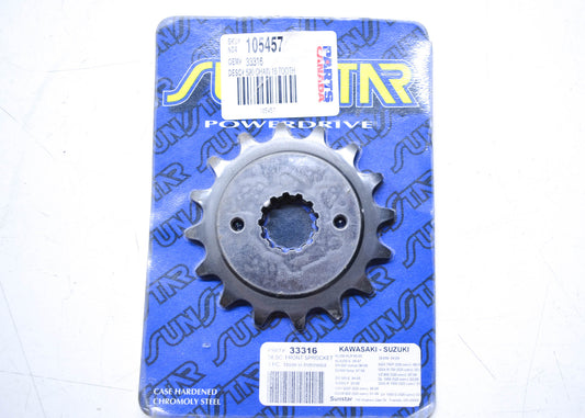 Sunstar 33316 Front Sprocket 16T Kawasaki Suzuki NOS