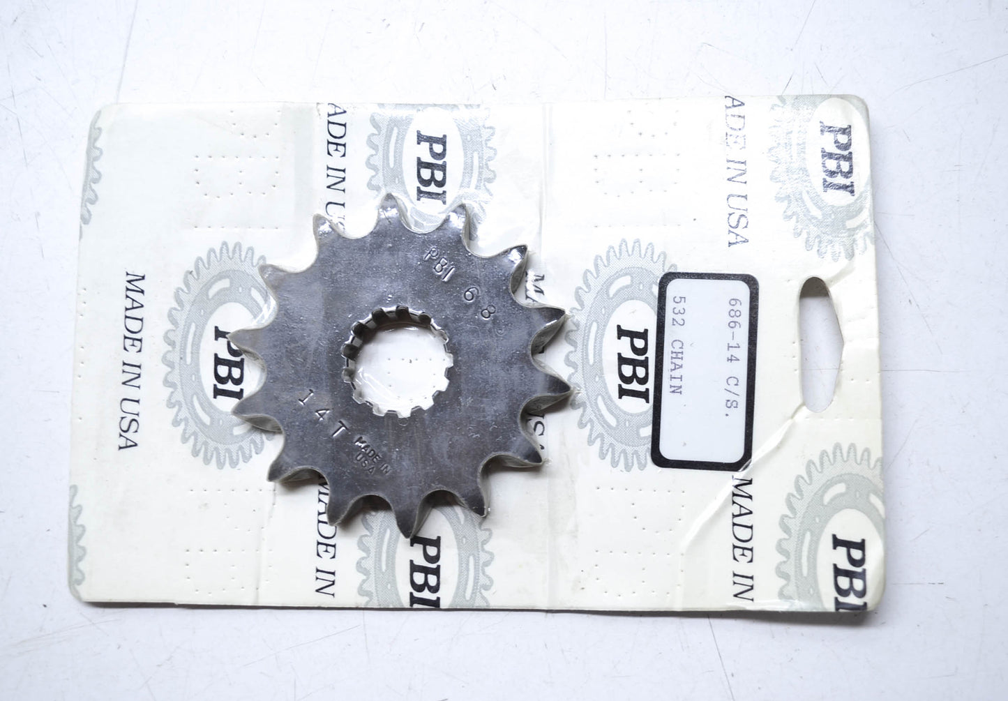 PBI Sprockets 686-14 14T 532 Chain Sprocket NOS
