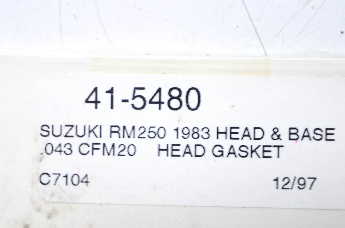 Cometic C7104 1983 Suzuki RM250 Head and Base Gasket Kit NOS