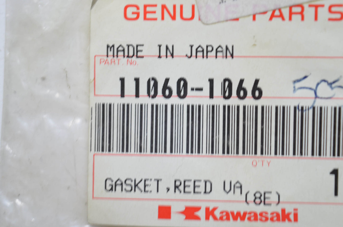 OEM Kawasaki 11060-1066 Reed Valve Gasket NOS