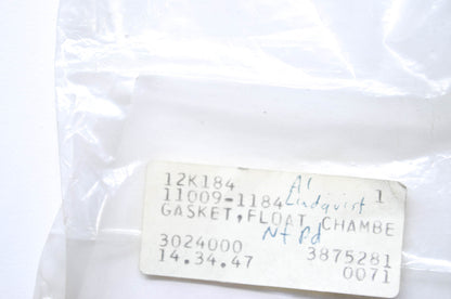 OEM Kawasaki 11009-1184 Float Chamber Gasket NOS