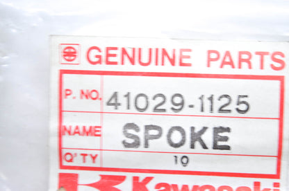 OEM Kawasaki 41029-1125 Left Hand Front Inner Spoke Qty 10 NOS
