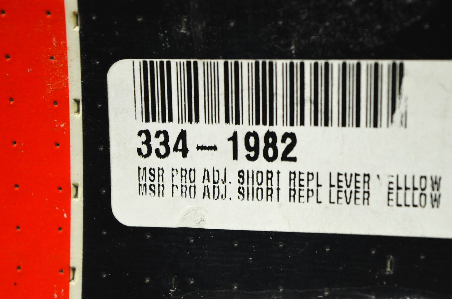New MSR Aluminum Pro Raptor Adjustable Shorty Lever (Yellow Grip) NOS
