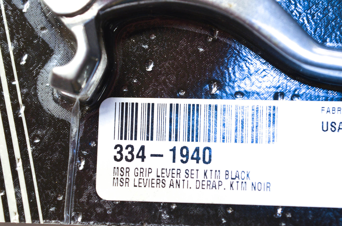 MSR 334-1940, 1SGKJ32 KTM Standard Grip Lever Kit (Black Grip) NOS
