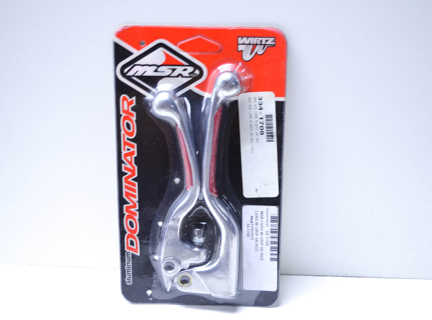MSR 334-1708, 1SRHA15 Aluminum Dominator Grip XR Lever Kit (Red Grip) NOS
