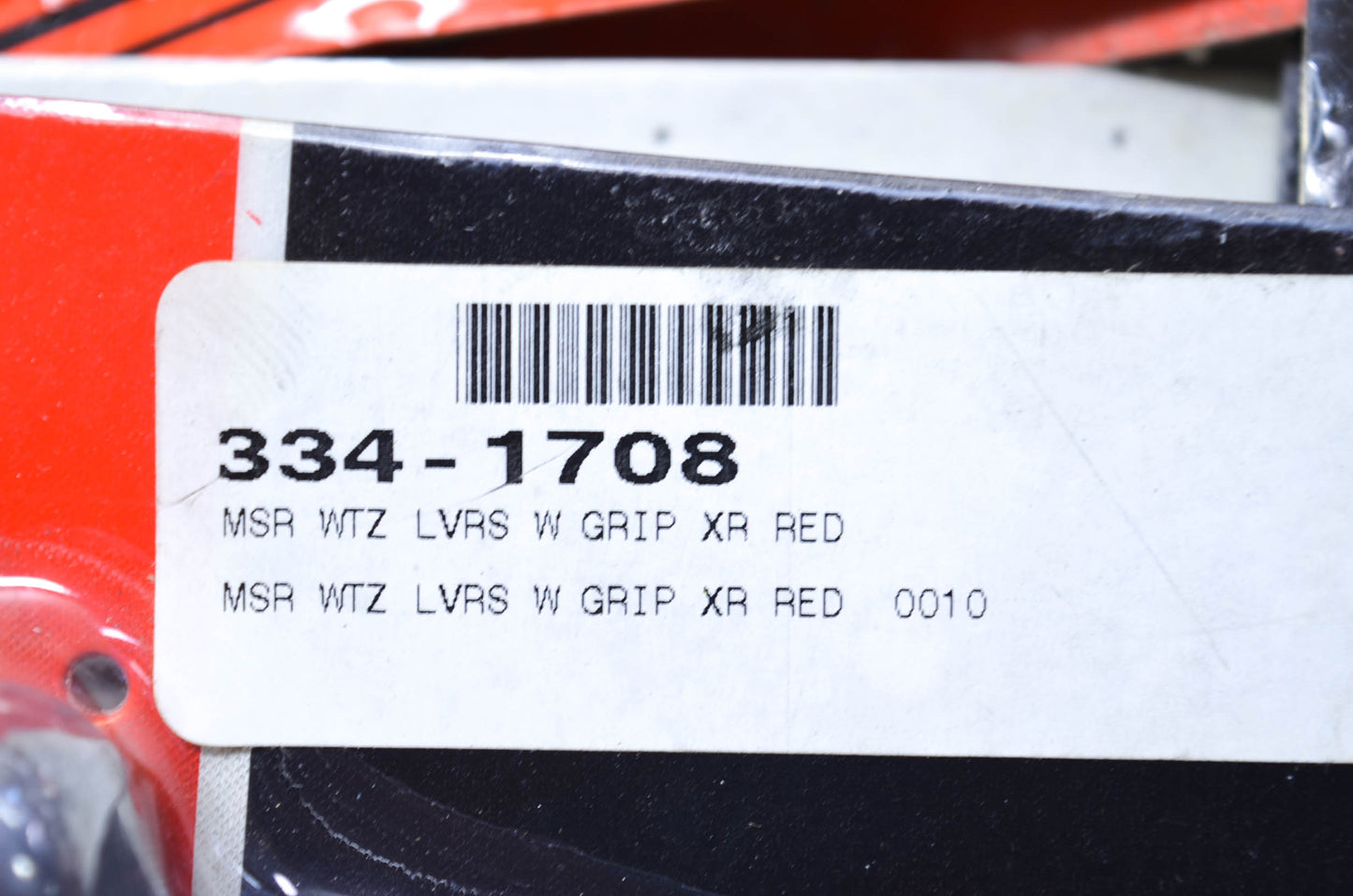MSR 334-1708, 1SRHA15 Aluminum Dominator Grip XR Lever Kit (Red Grip) NOS