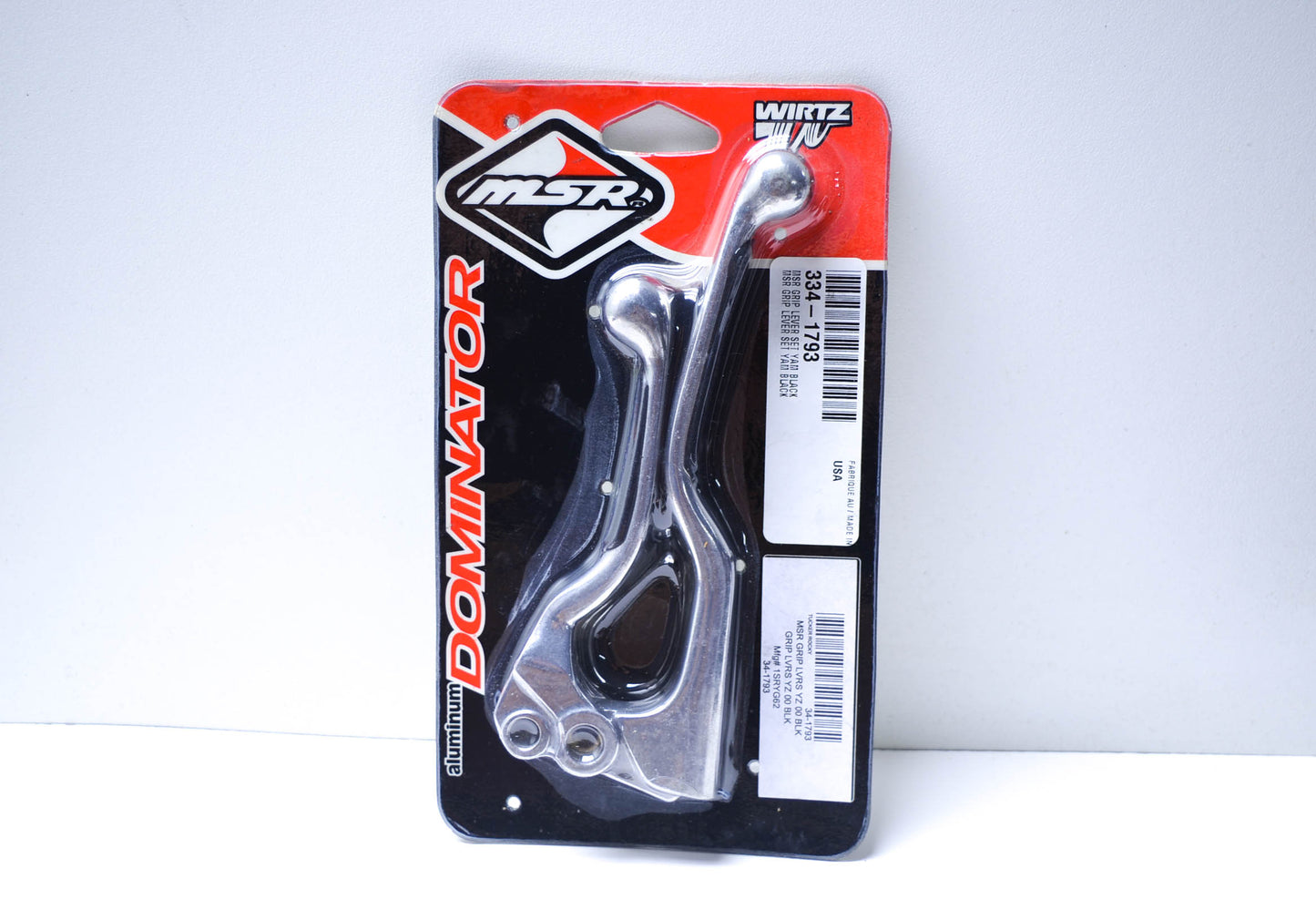 MSR 334-1793, 1SRYG62 2000 Yamaha YZ Dominator Grip Lever Kit (Black Grip) NOS