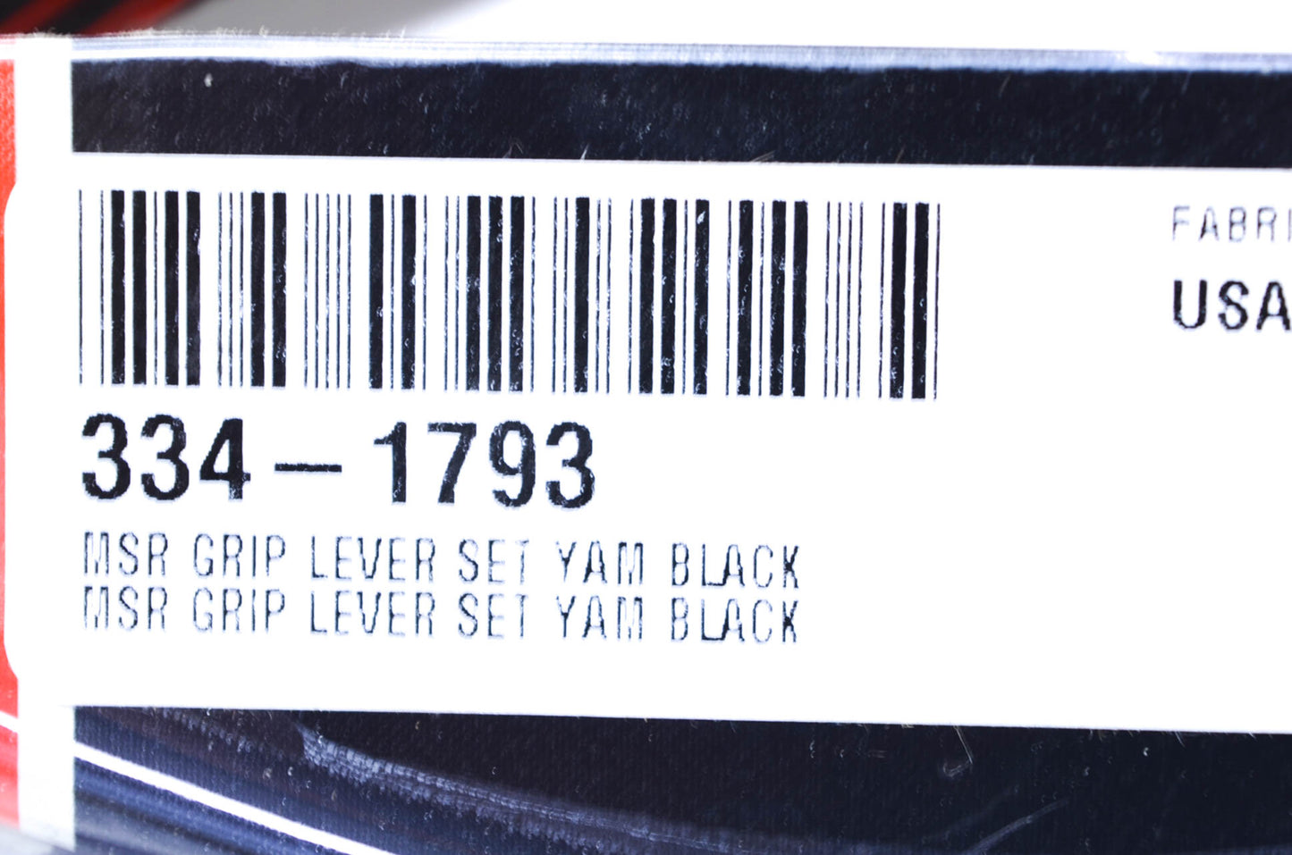 MSR 334-1793, 1SRYG62 2000 Yamaha YZ Dominator Grip Lever Kit (Black Grip) NOS