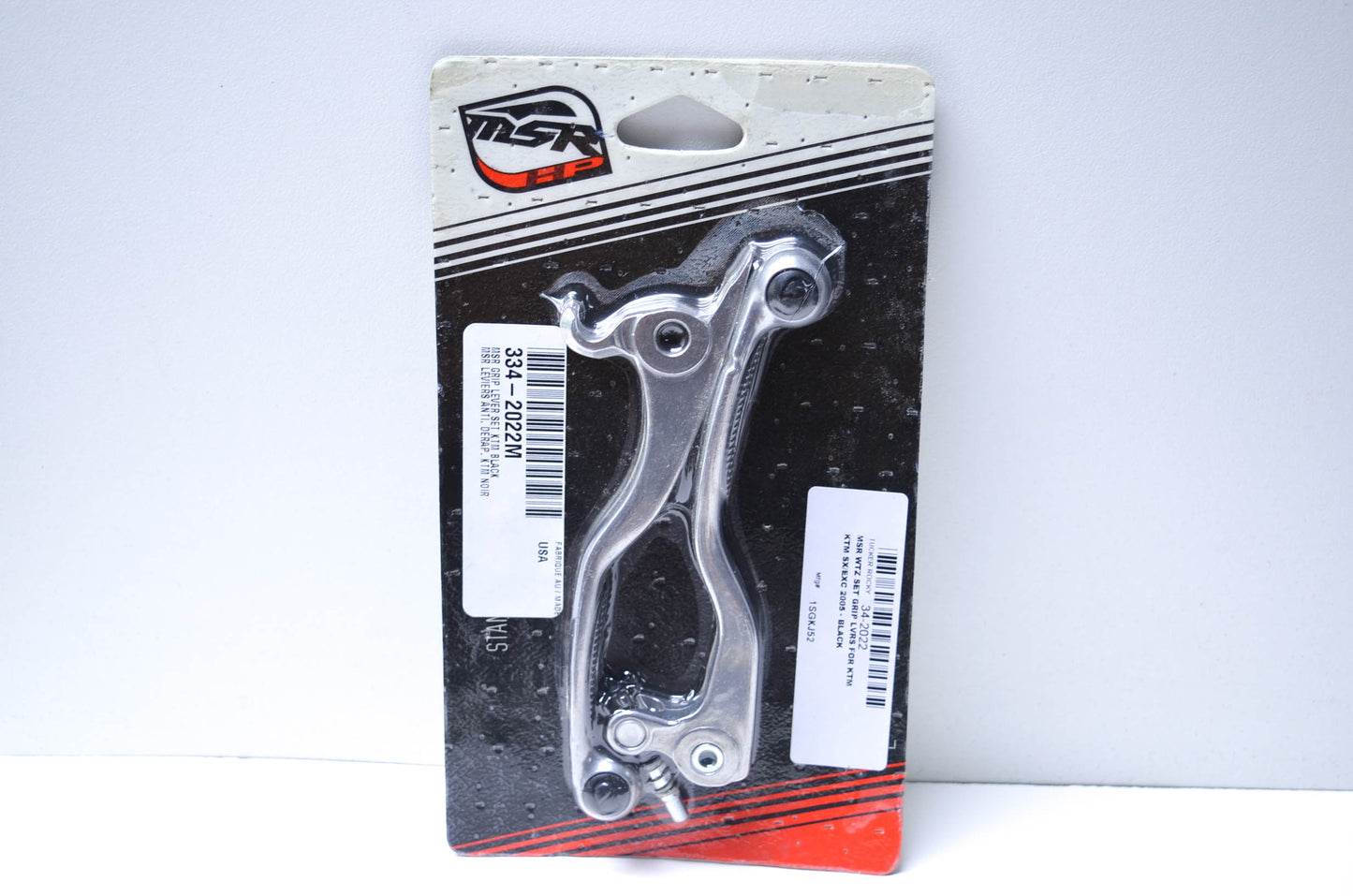 MSR 334-2022M, 1SGKJ52 2005 KTM SX EXC Standard Grip Lever Kit (Black Grip) NOS