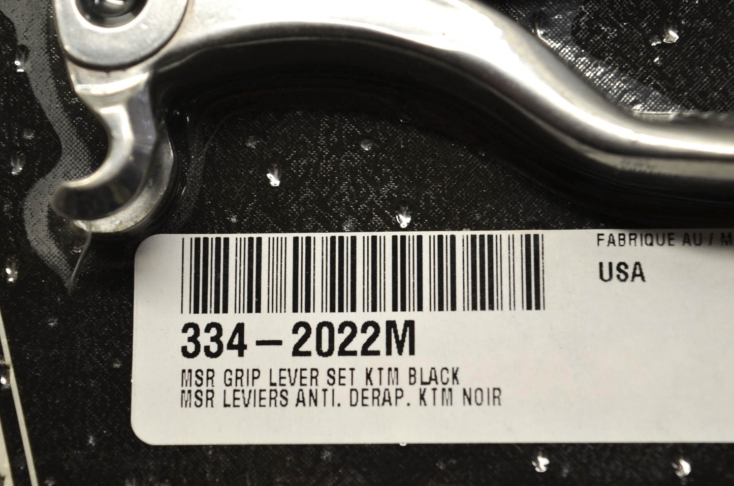 MSR 334-2022M, 1SGKJ52 2005 KTM SX EXC Standard Grip Lever Kit (Black Grip) NOS