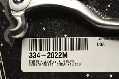 MSR 334-2022M, 1SGKJ52 2005 KTM SX EXC Standard Grip Lever Kit (Black Grip) NOS