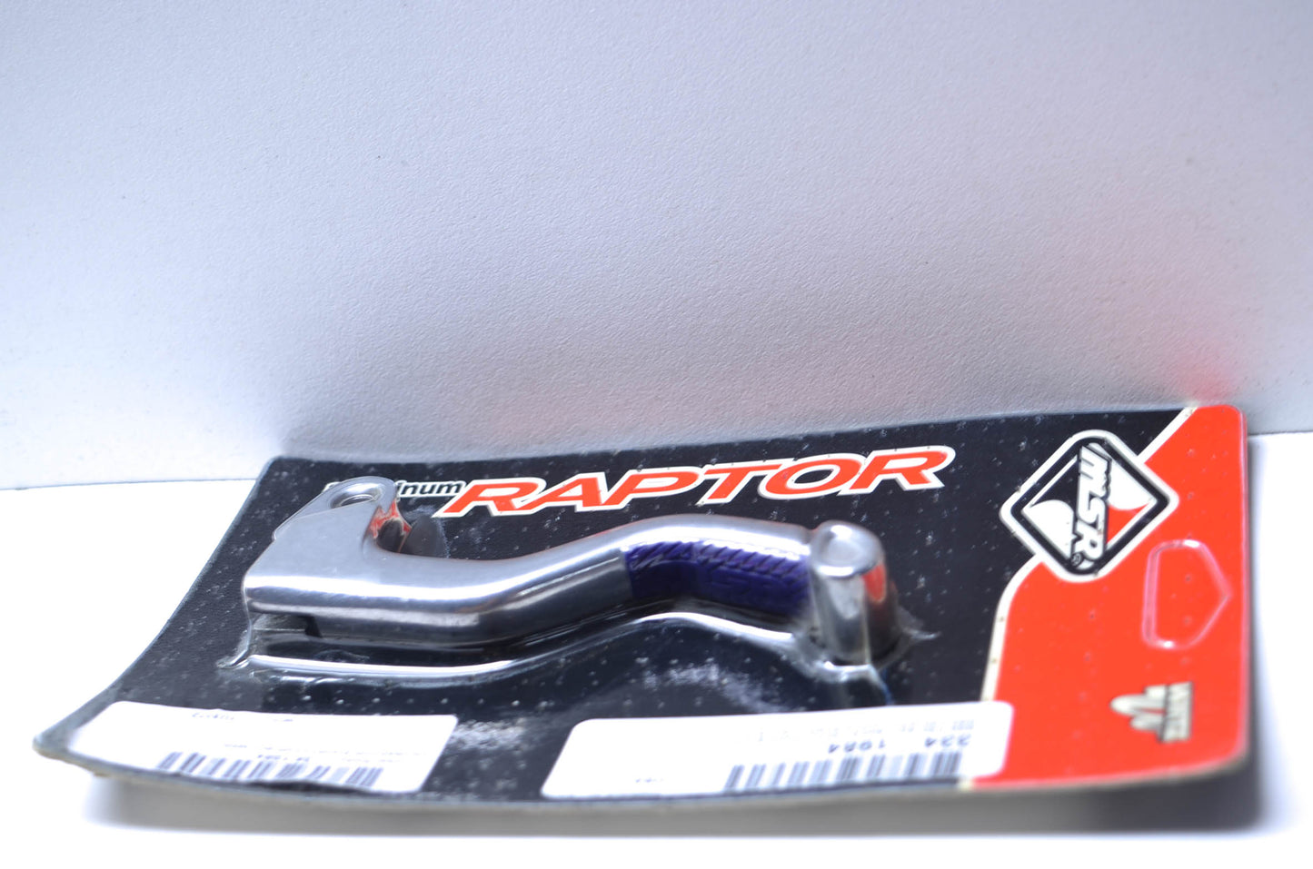MSR 334-1984, 1U1072 Aluminum Pro Raptor Adjustable Shorty Grip Lever (Blue Grip