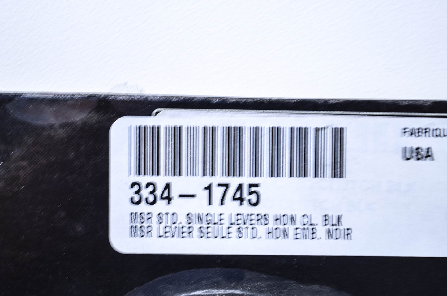 MSR 334-1745 Standard Single Black Clutch Lever NOS