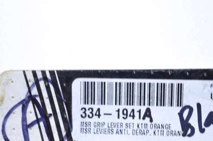 Moose Racing 334-1941A, 1SGKJ38 KTM Standard Grip Lever Kit (Orange/Black Grip)