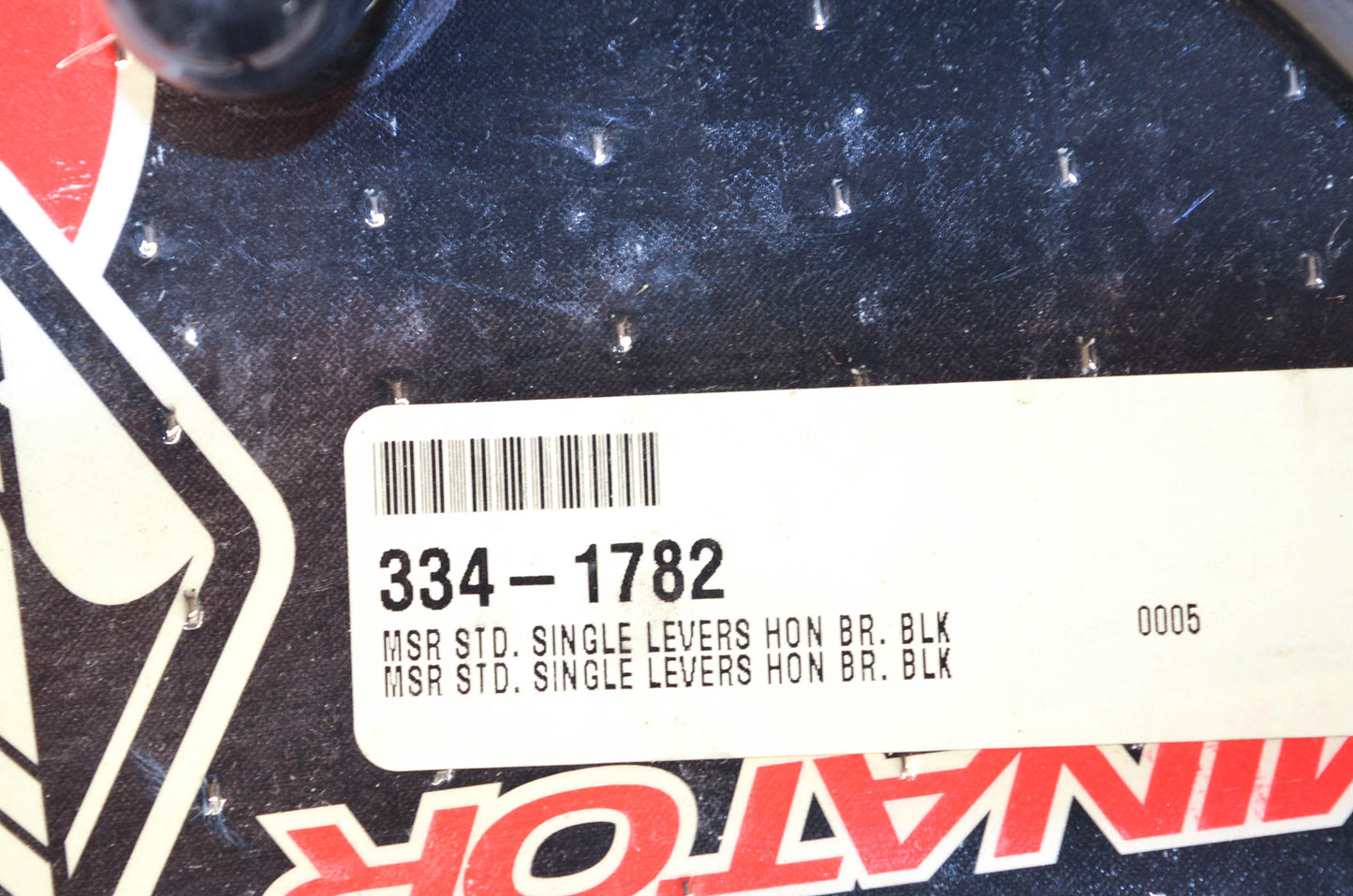 MSR 334-1782, 1BDHA38 1994-2001 CR80 Aluminum Dominator Standard Brake Lever Bla