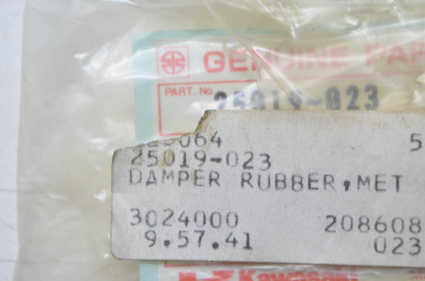 OEM Kawasaki 25019-023 Rubber Damper Qty 3 NOS