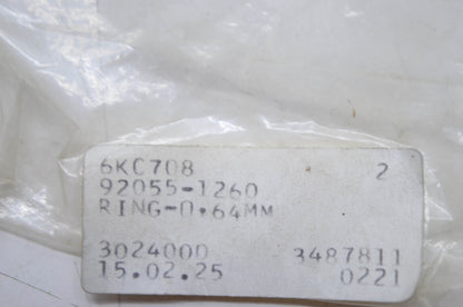 OEM Kawasaki 92055-1260 O-Ring 64mm NOS