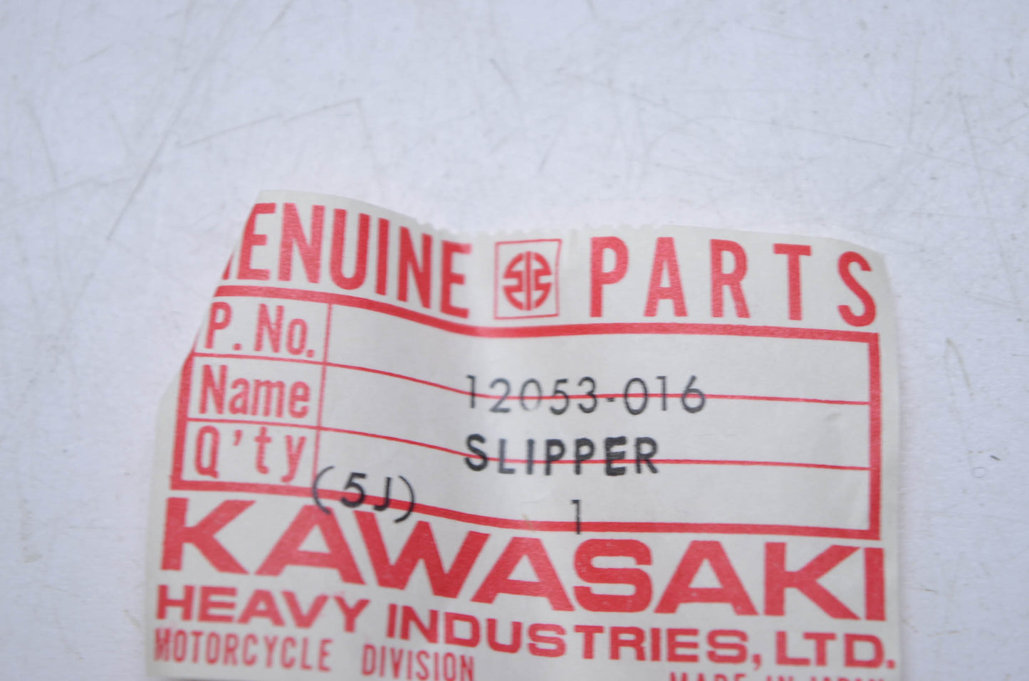 OEM Kawasaki 12053-016 Cam Chain Slipper NOS