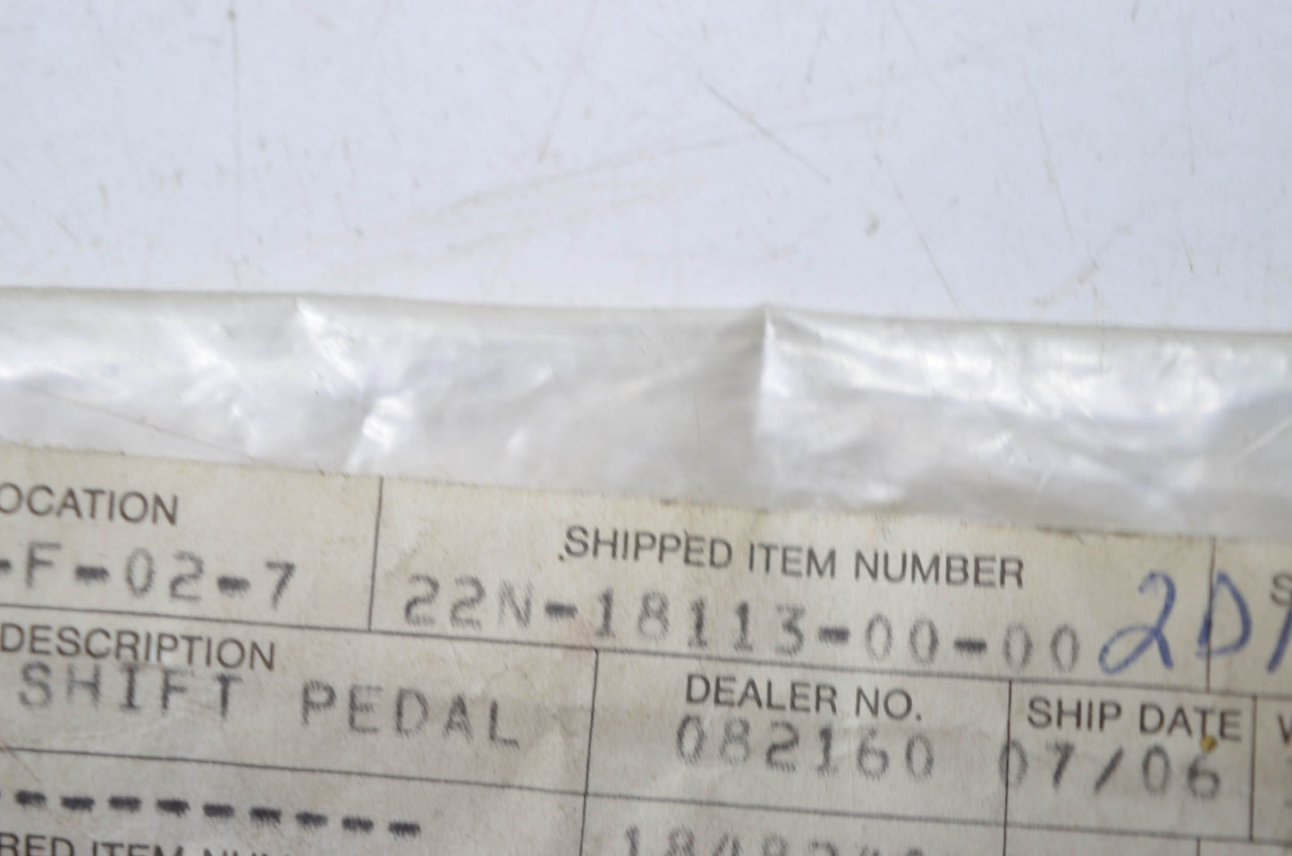 New OEM Yamaha Shift Pedal Cover NOS