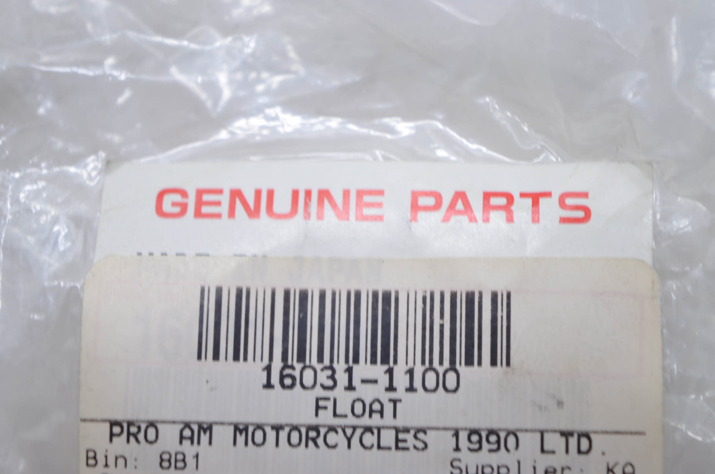 New OEM Kawasaki 16031-1100 Float NOS