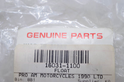 New OEM Kawasaki 16031-1100 Float NOS