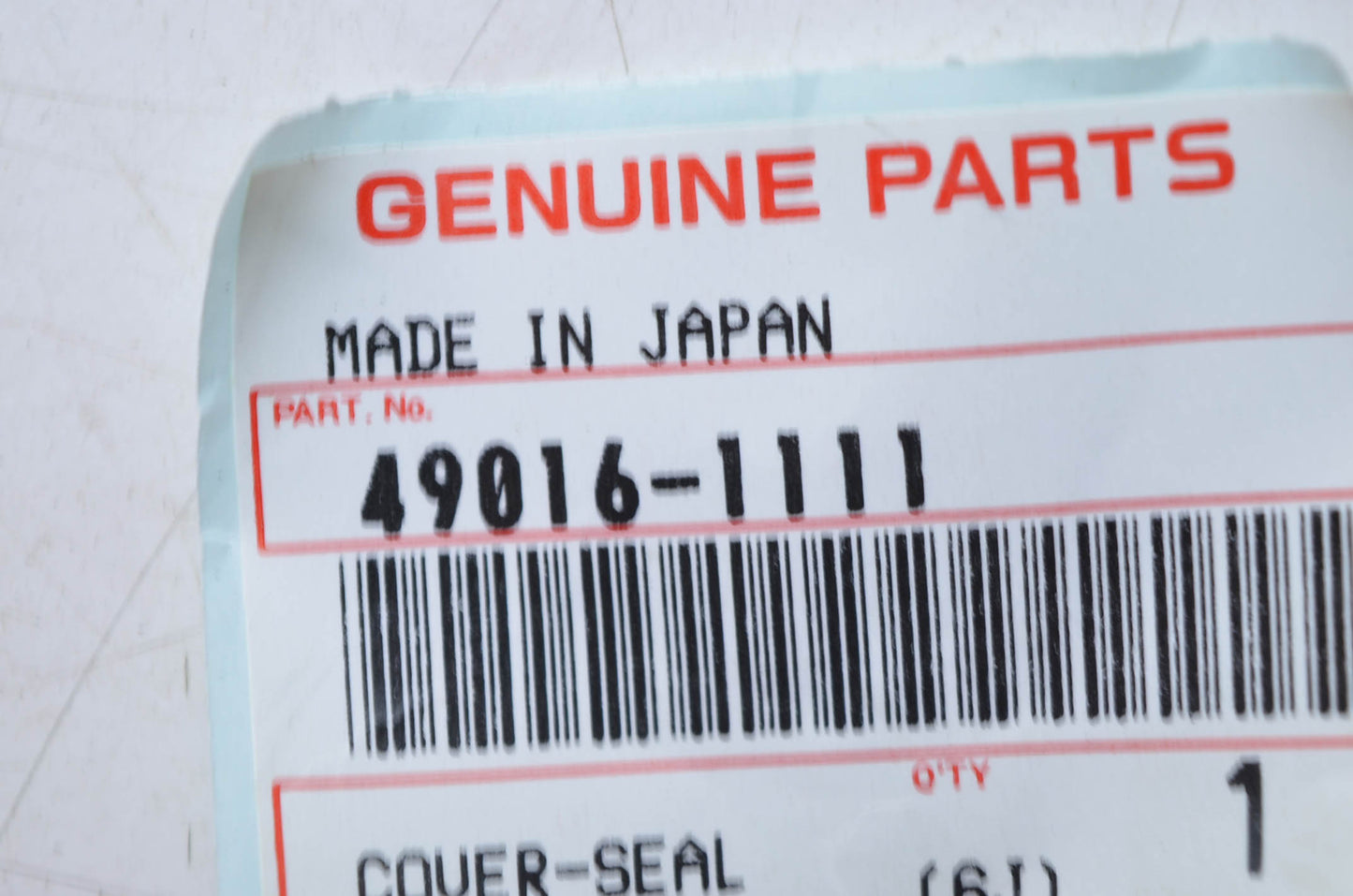 OEM Kawasaki 49016-1111 Cover Seal NOS
