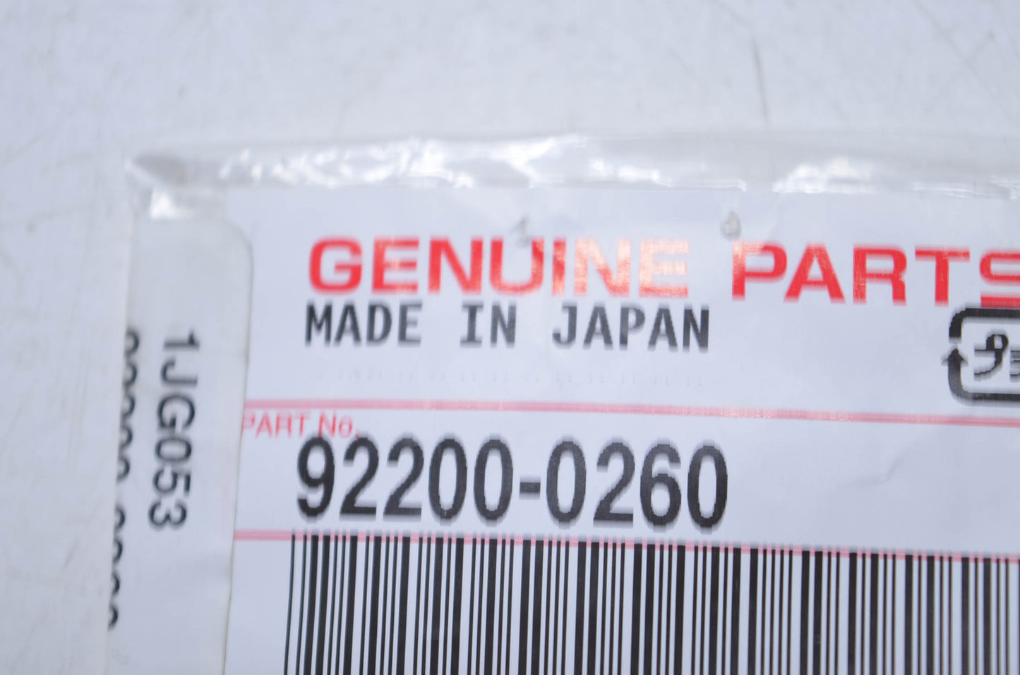 New OEM Kawasaki 92200-0260 Washer NOS