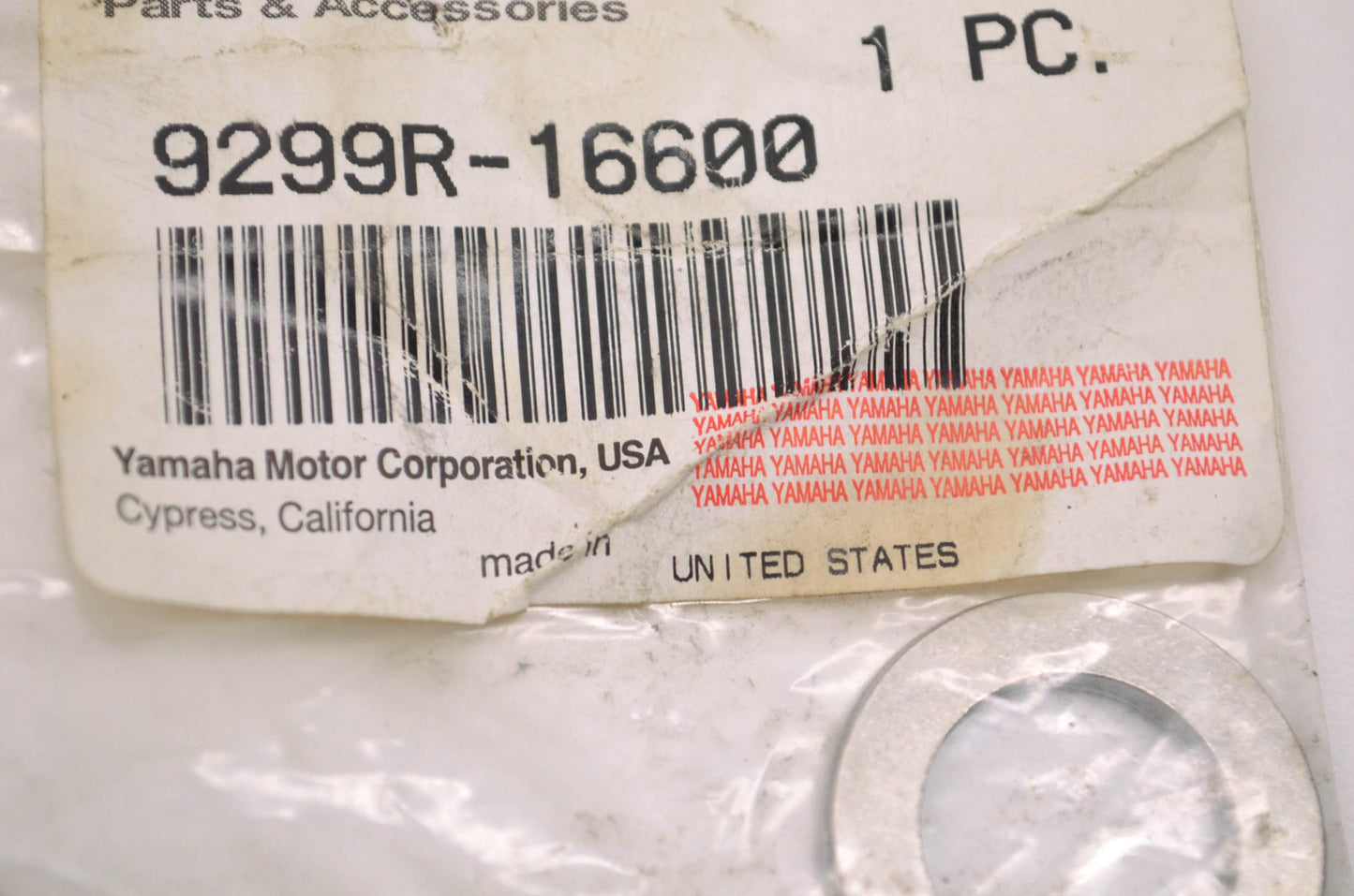 OEM Yamaha 9299R-16600-00 Washer NOS