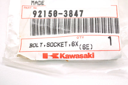 OEM Kawasaki 92150-3847 Socket Bolt 6X40 NOS