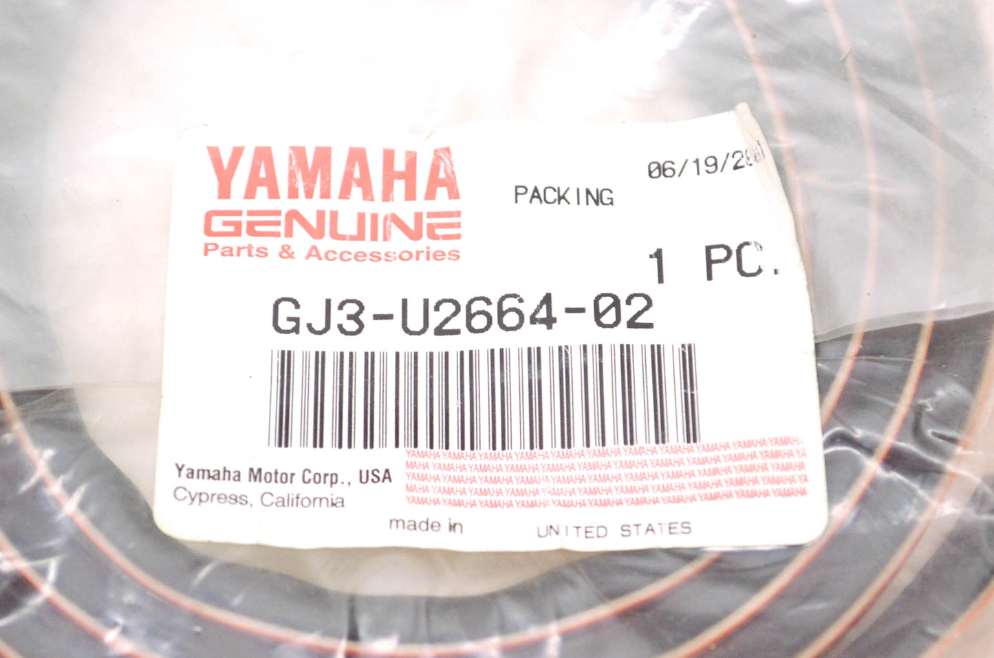 OEM Yamaha GJ3-U2664-02-00 Packing NOS