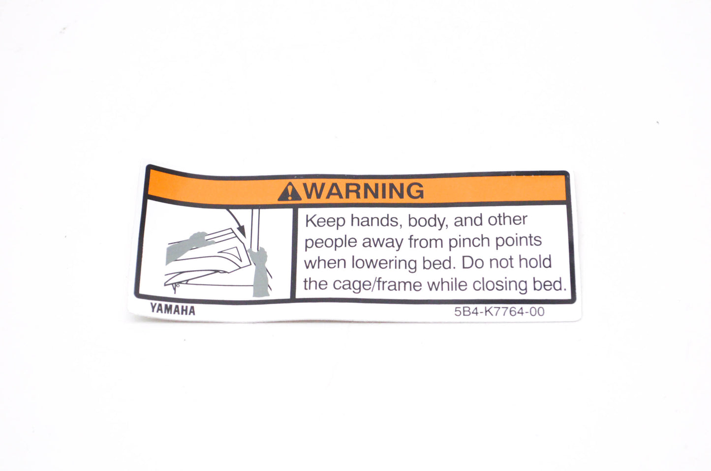 OEM Yamaha 5B4-K7764-00-00 Warning Label 4 NOS