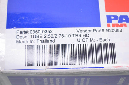 Parts Unlimited 0350-0352, B20088 Heavy Duty Tire Inner Tube 2.50/2.75-10 TR4 NO
