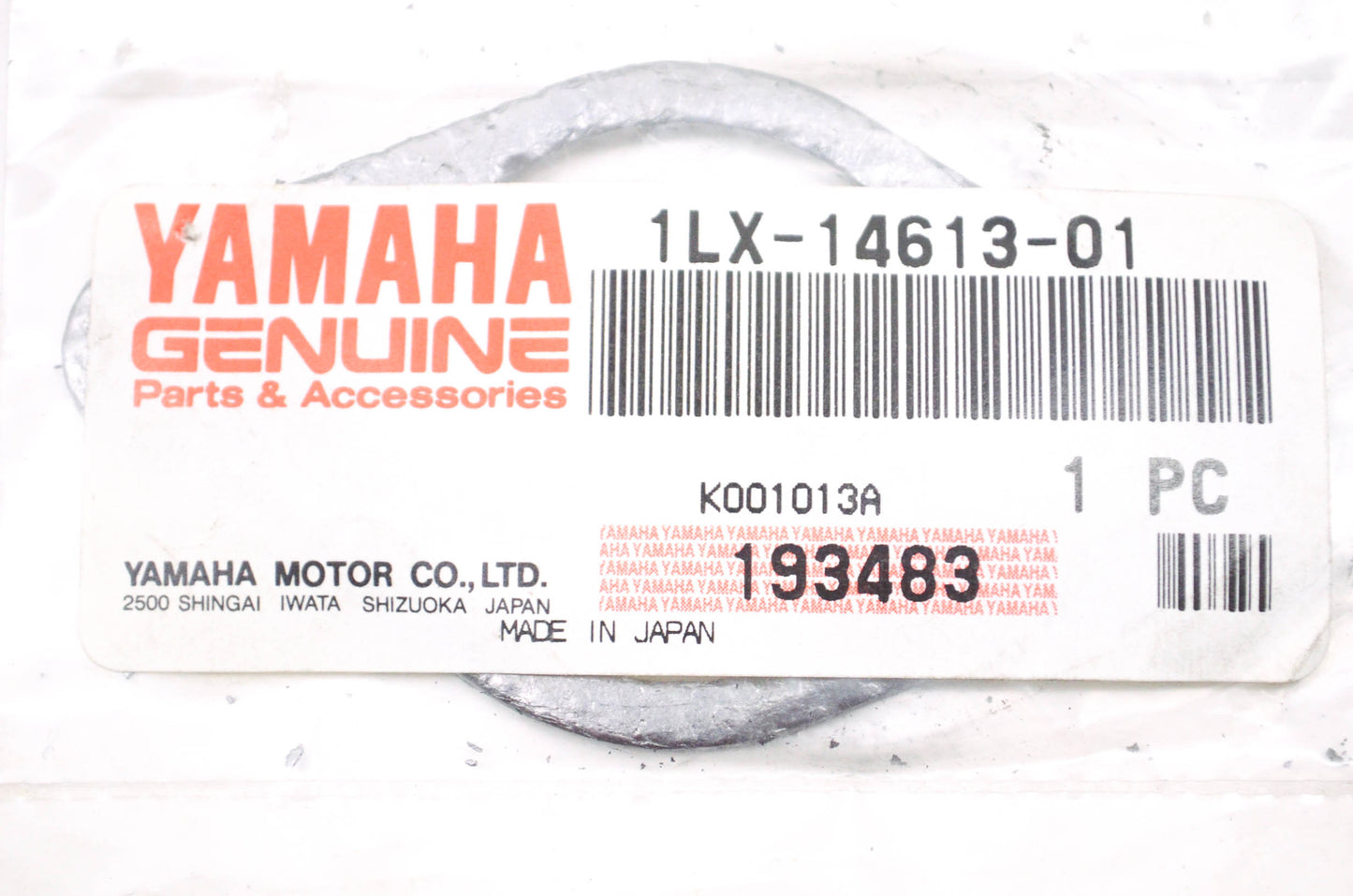 OEM Yamaha 1LX-14613-01-00 Exhaust Pipe Gasket NOS